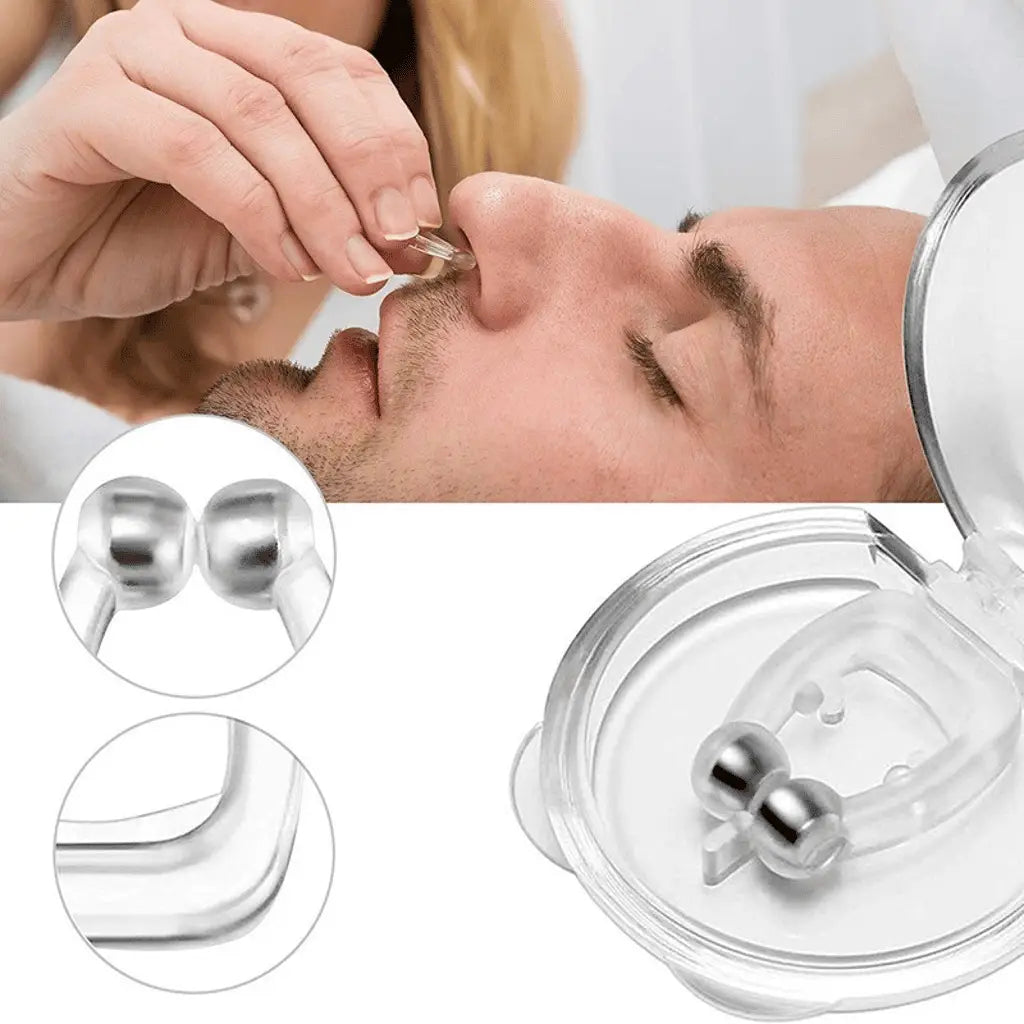 Magnetic Anti Snoring Nose Clip Silicone Snore Stopper Nasal Dilator