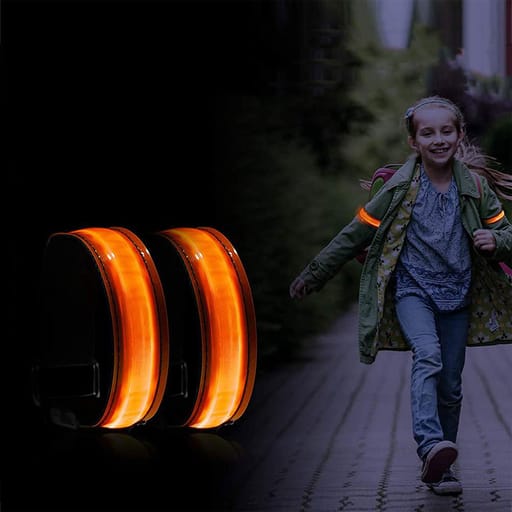 Aufladbares USB Leuchtarmband für Kinder / Erwachsene zum Sport / Jogg