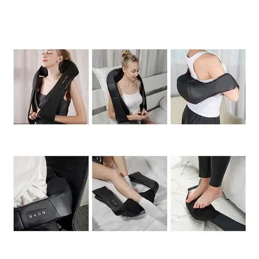 Massage Gerät Tiefenknetmassage mit Wärmefunktion + 3 Geschwindigkeits