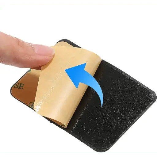 Universal Silikon Saugnapf Smartphone Halterung Selbstklebend - Schwar
