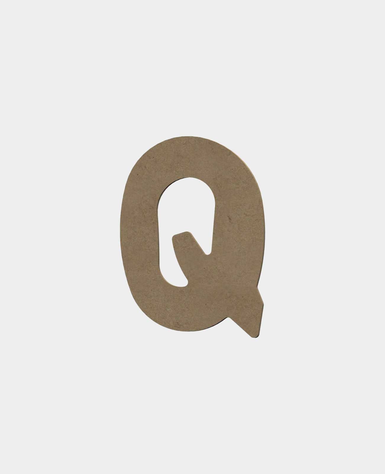 MDF natur, Q, Höhe 8cm