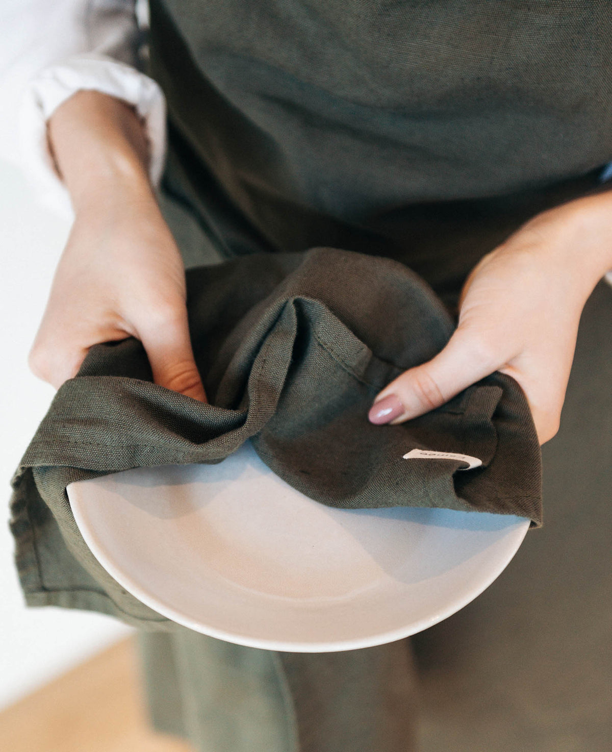 Nura Kitchen Towel, olive, 45x70