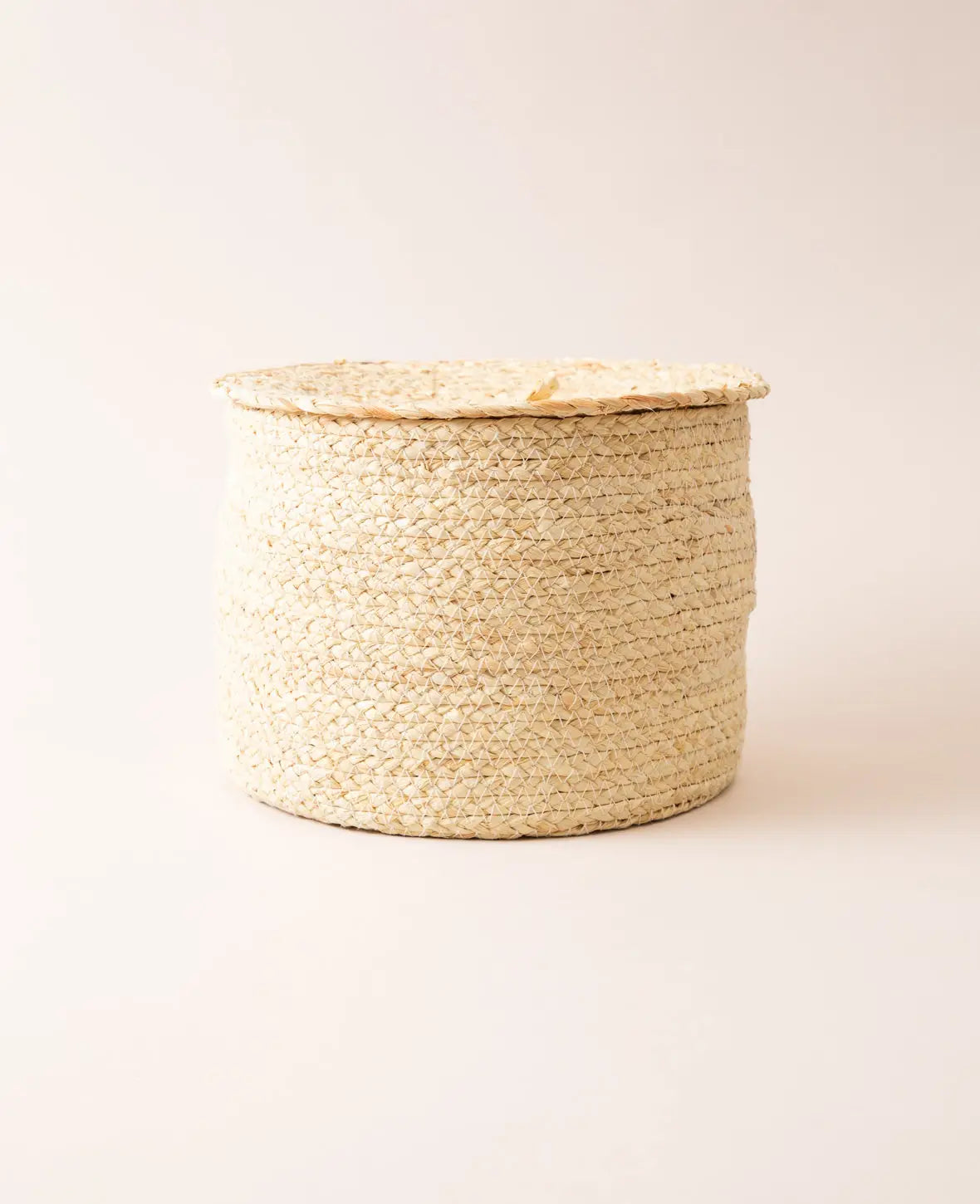 Dark basket with lid, D25cm