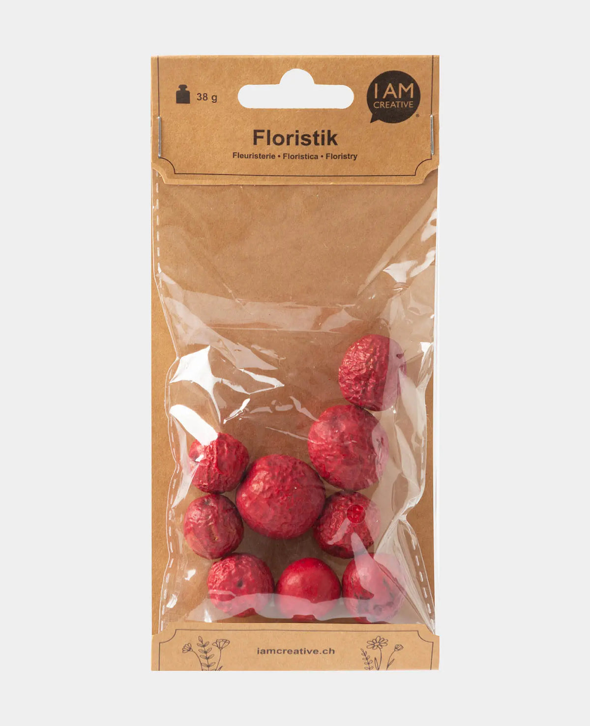 Runde getrocknete Früchte, Rot, 38 g