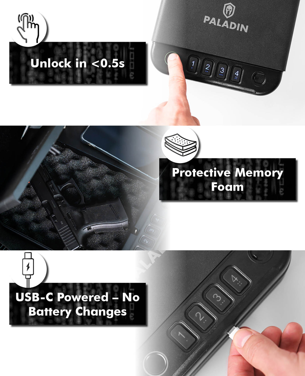 PALADIN MK2 SLIM PISTOL SAFE