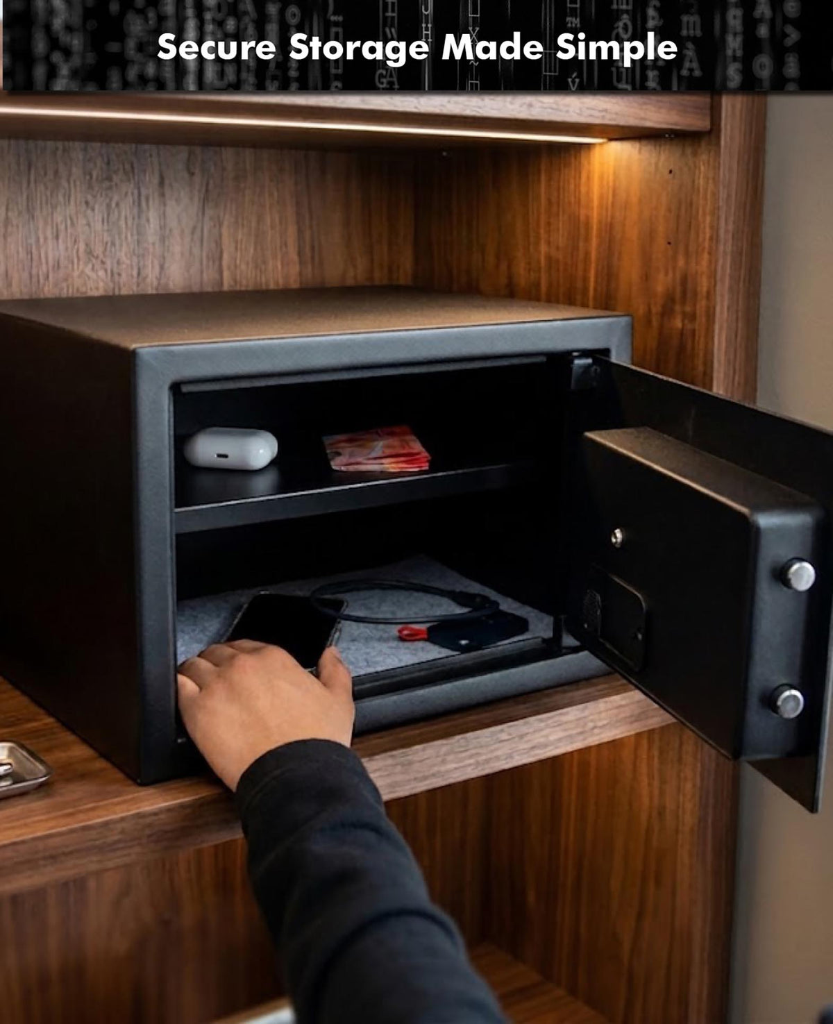 COFFRE-FORT MEUBLE PALADIN AVEC LECTEUR D'EMPREINTES DIGITALES
