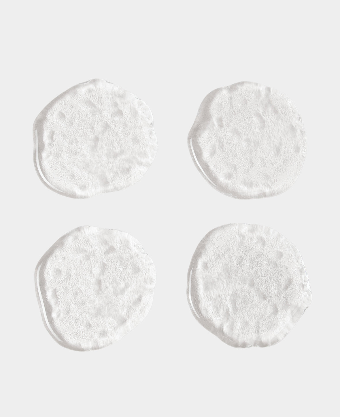Scandi Organic Glass Coaster Set 4 pcs.