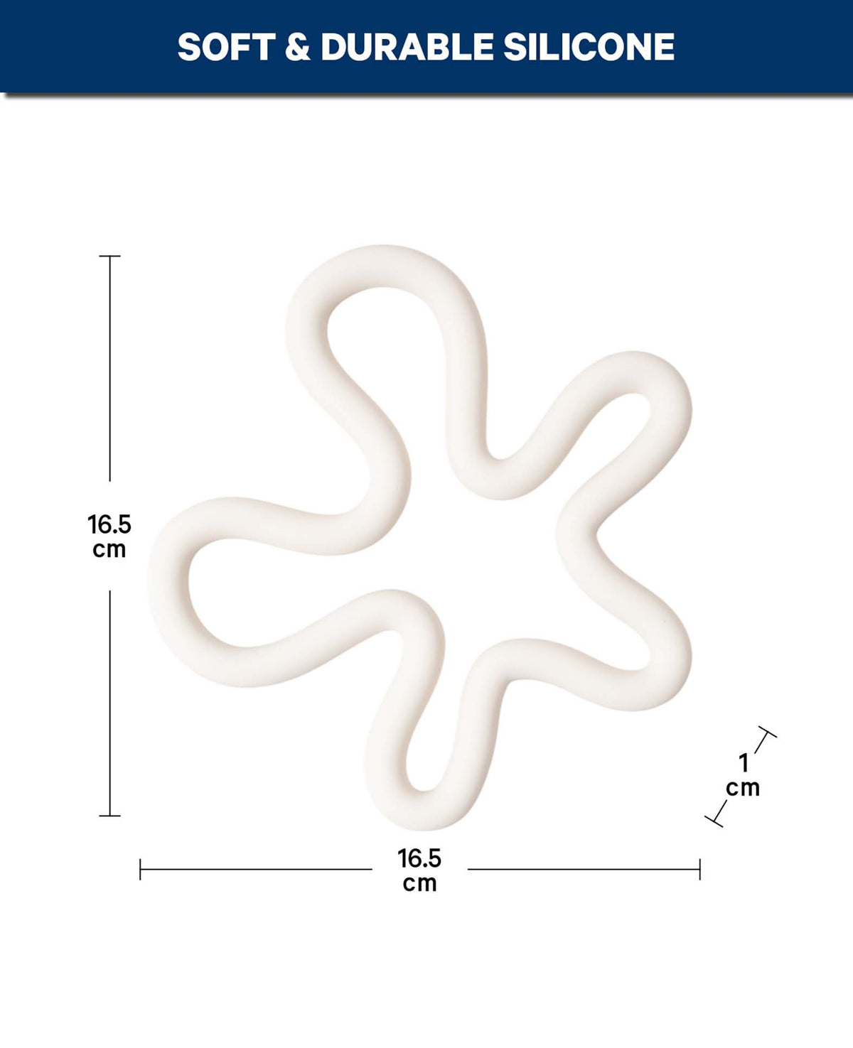 Pot coaster Splash, white
