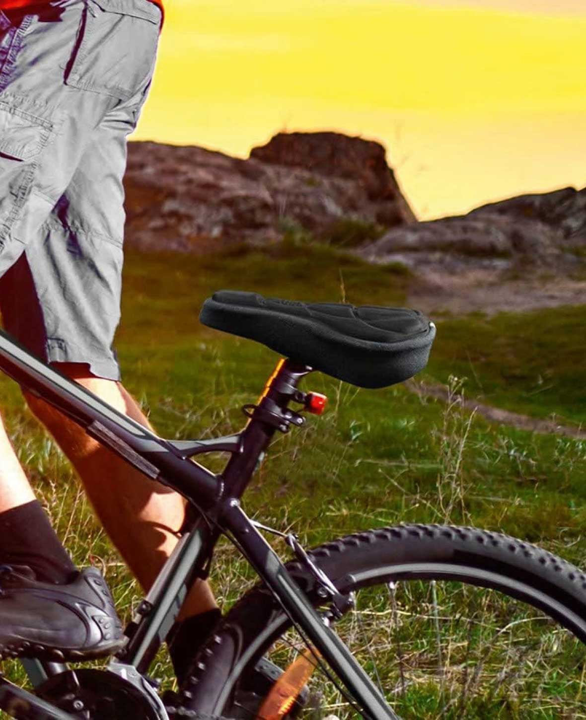 Bicycle Saddle Cover with Soft Cushion Black