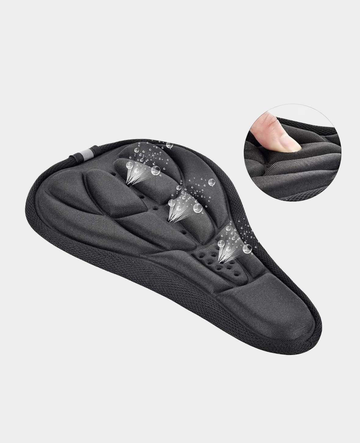 Bicycle Saddle Cover with Soft Cushion Black