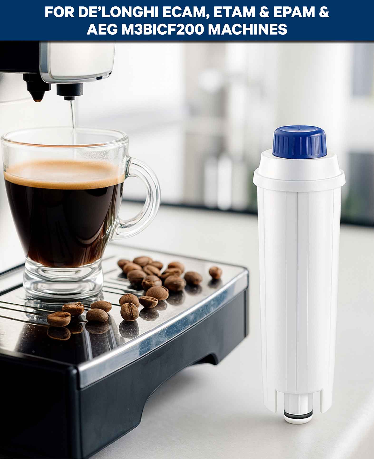 Wasserfilter zu De'Longhi, Weiss, 15.7 x 5.5 x 4.6 cm, 6er Pack