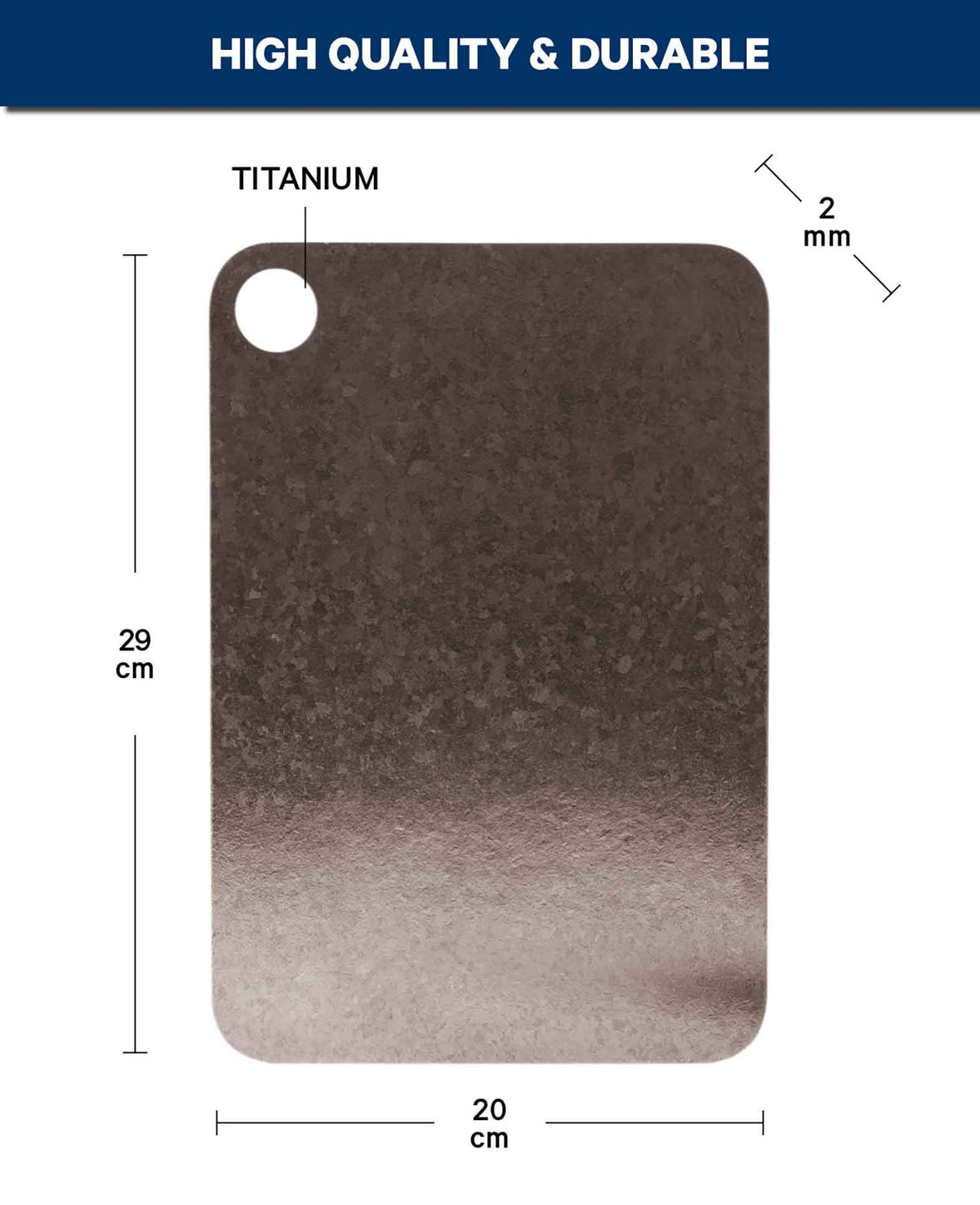 Titan Cutting Board, 29 x 20 cm