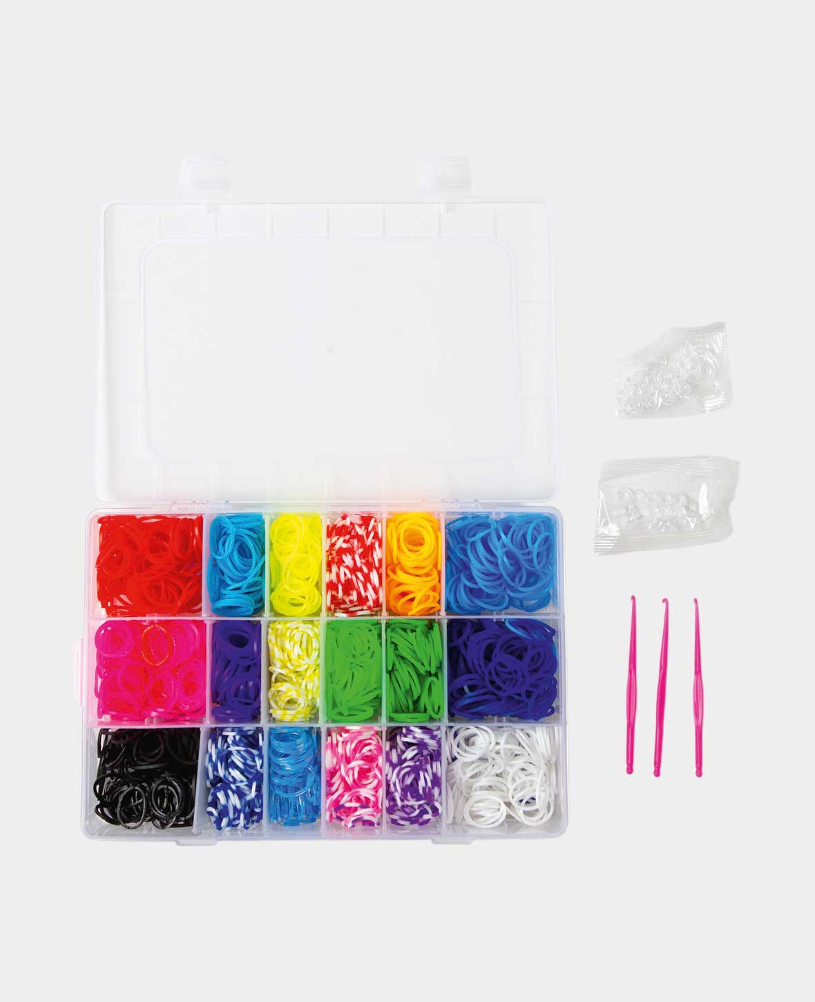 Loom Bands Set 18 Colors with Accessory Box