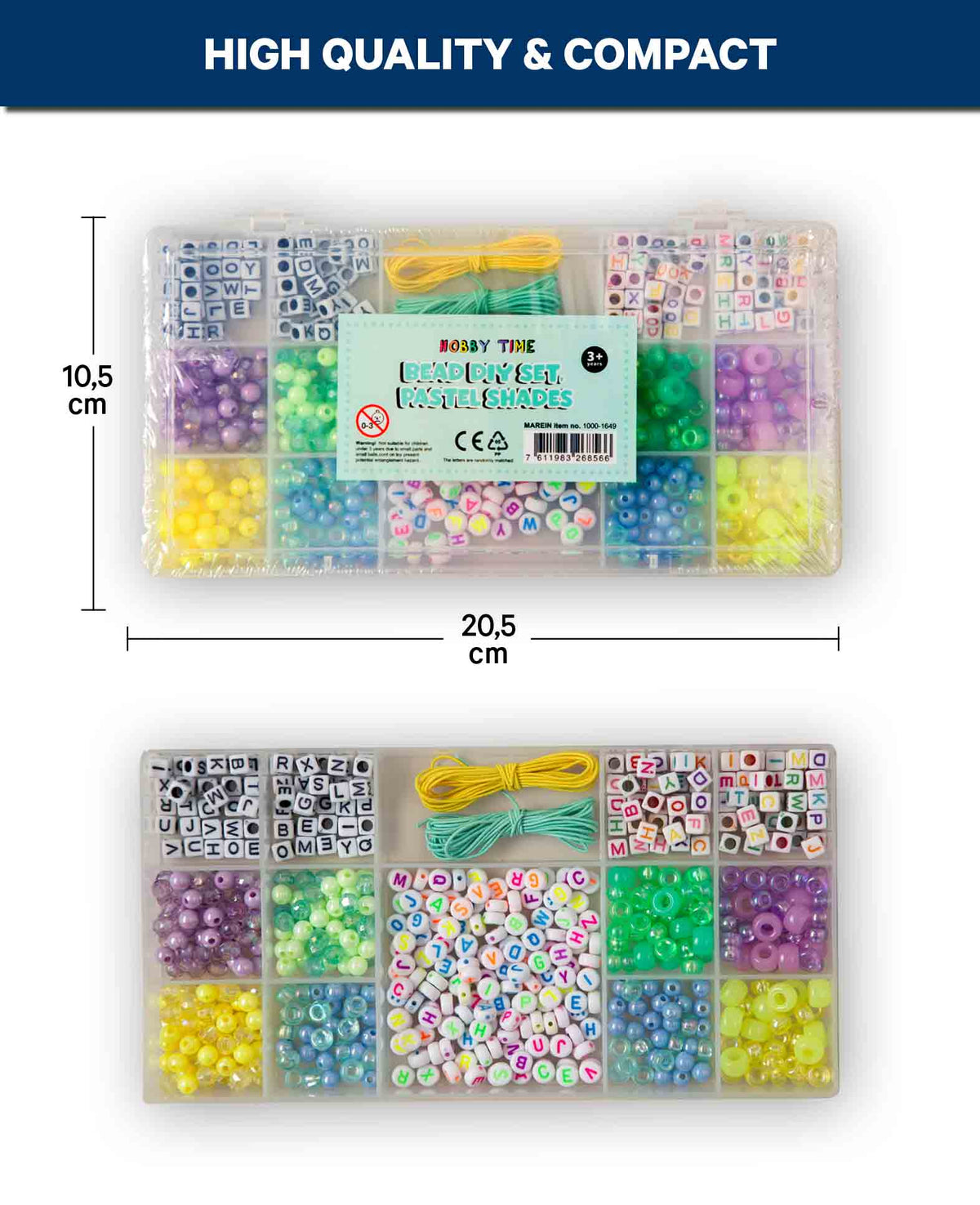 Kit DIY perles, tons pastel
