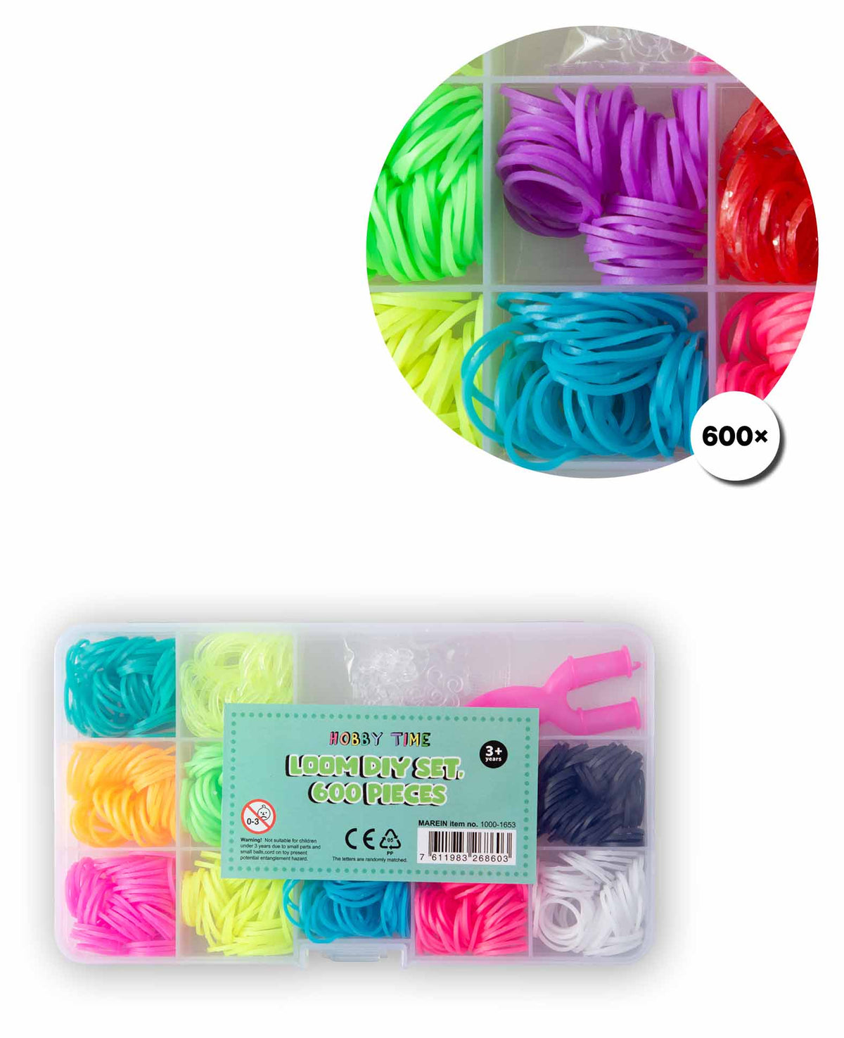 Loom DIY Set, 600 pieces.