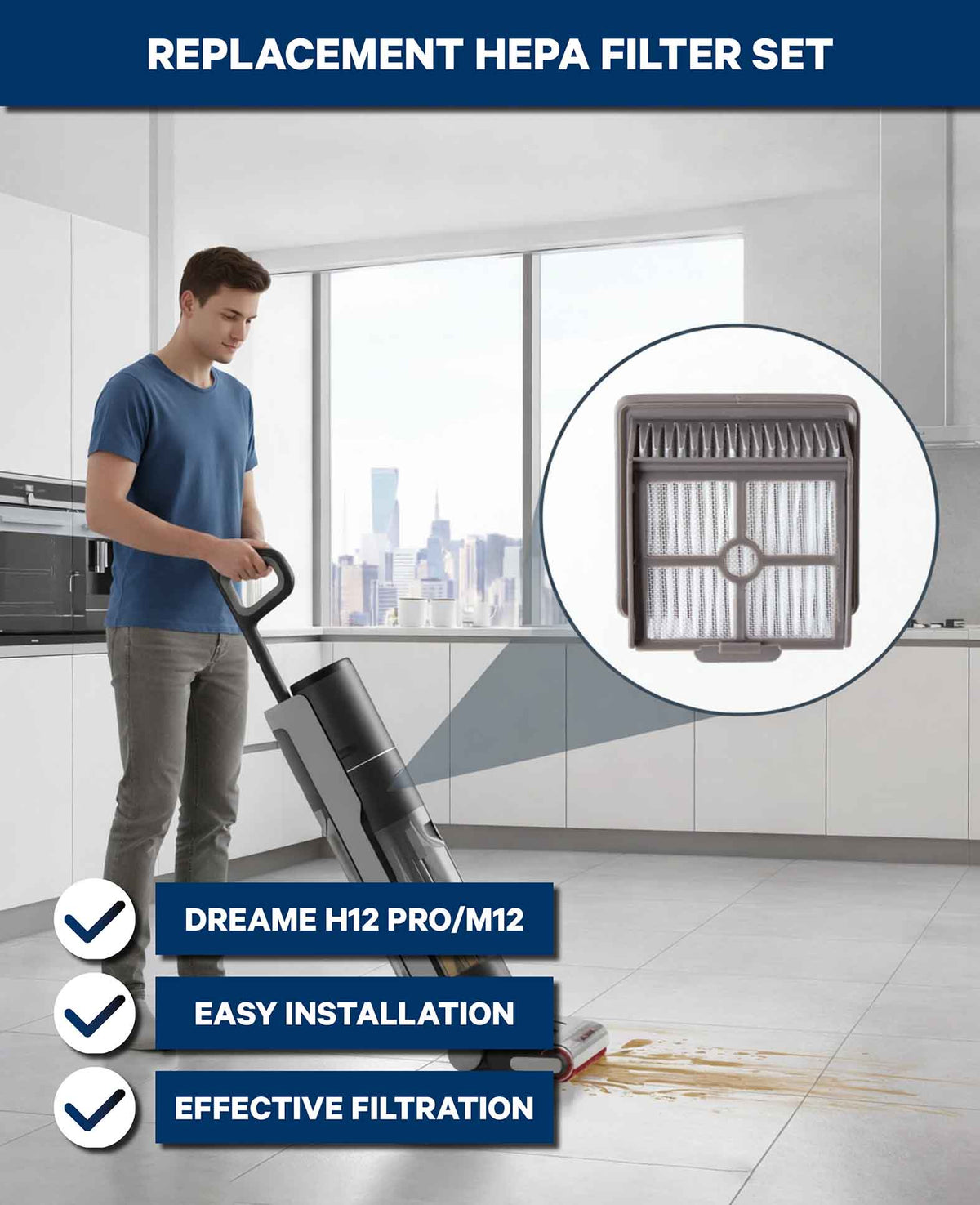 *Dreame M12 Hepa - Filter 4 Stück