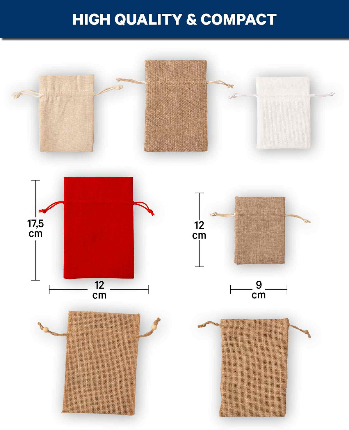 Geschenkbeutel Set 3, 7 Stk.