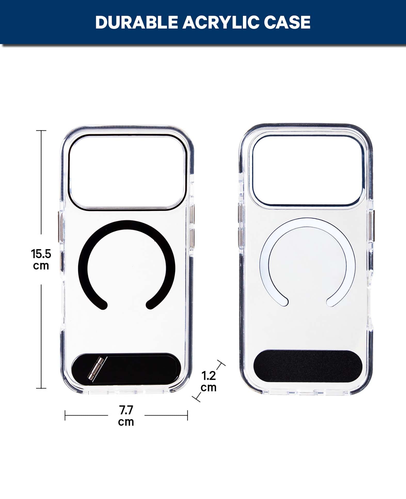 Coque iPhone 17 Pro Transparente/Noire