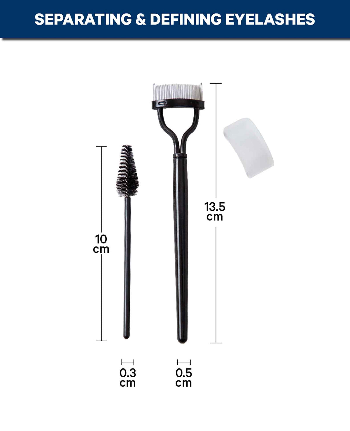 Kit de soin des cils 2 pièces noir
