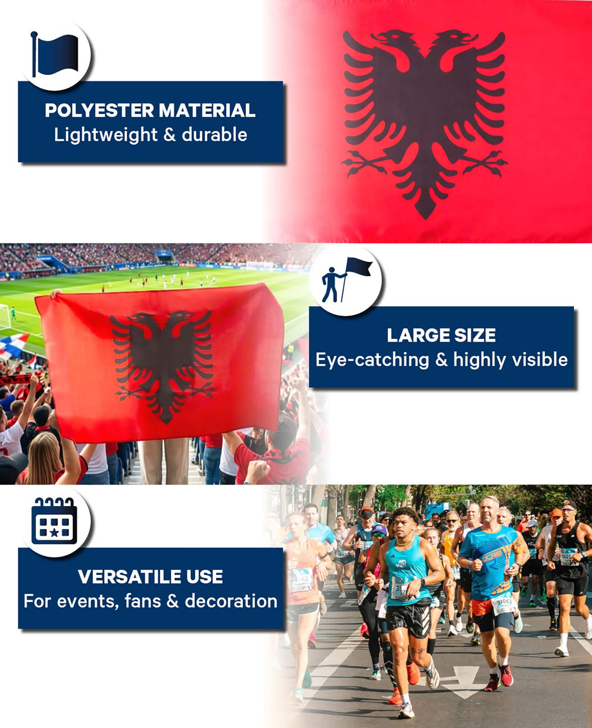 Flag of Albania 90x150 cm