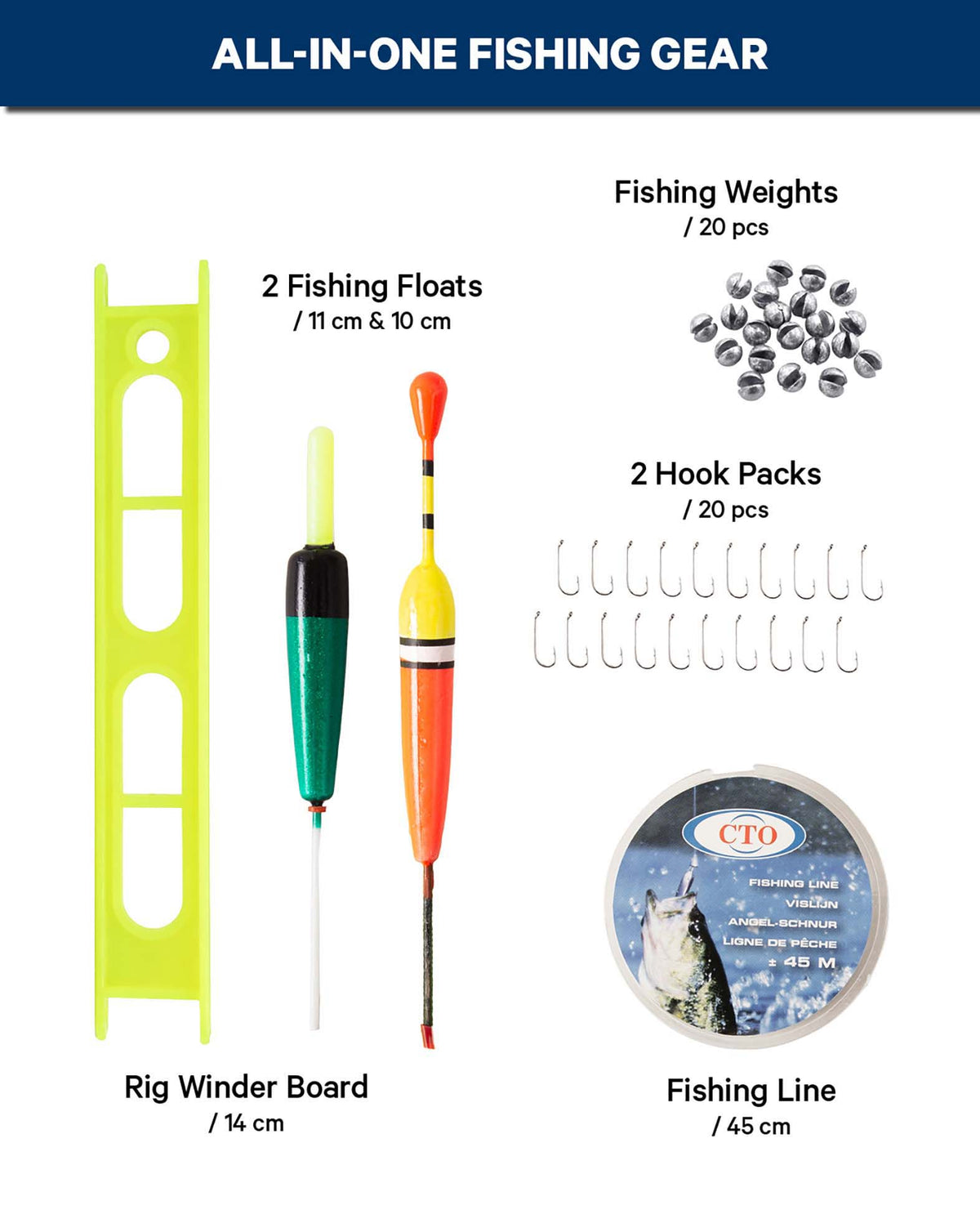 Complete fishing rod set