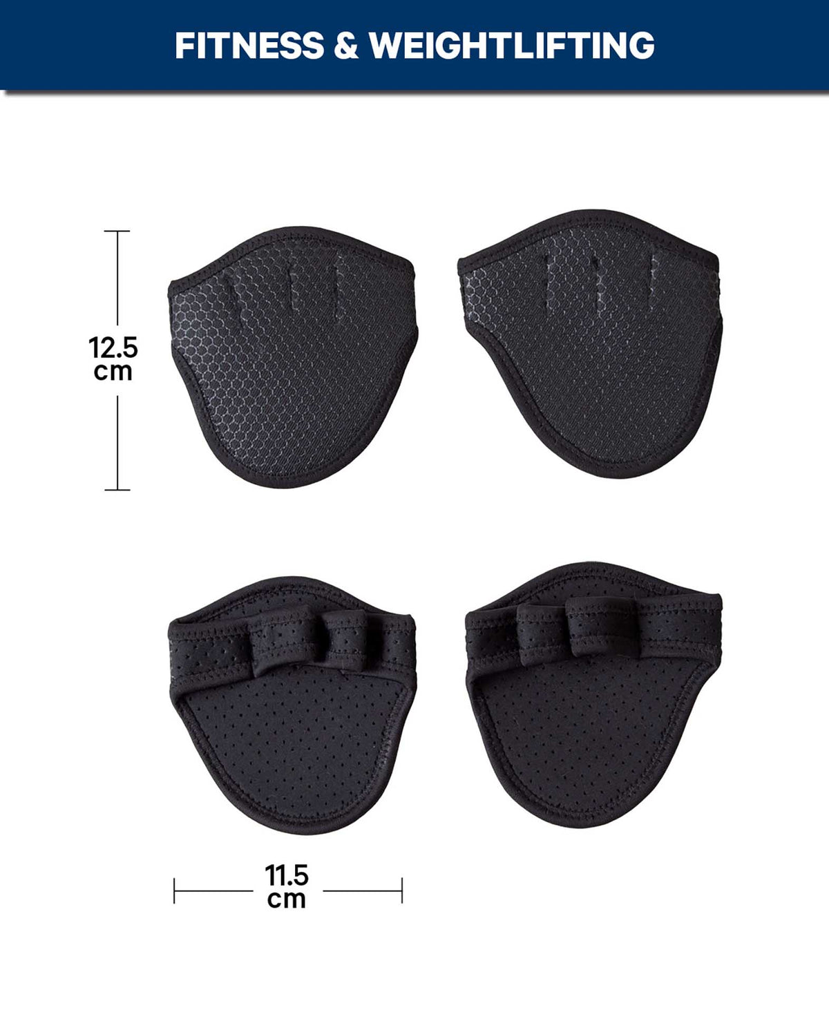 Protection pour phalanges noire - Fitness, haltérophilie