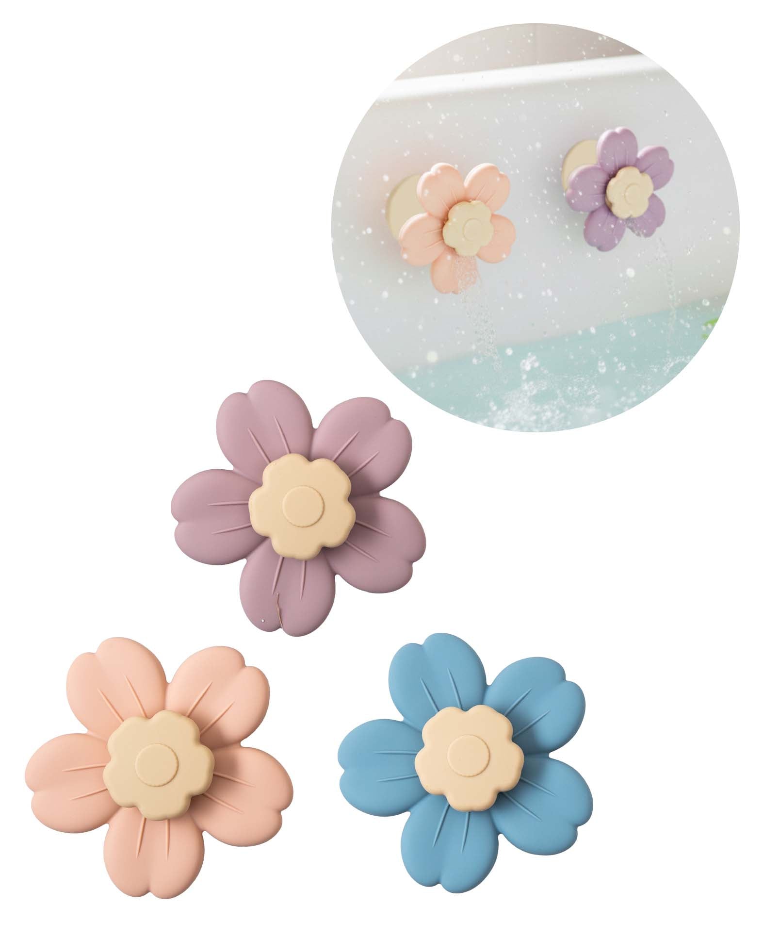 Spinning Wasserspielzeug Baby/Kinder Badewanne 3er Set Rosa