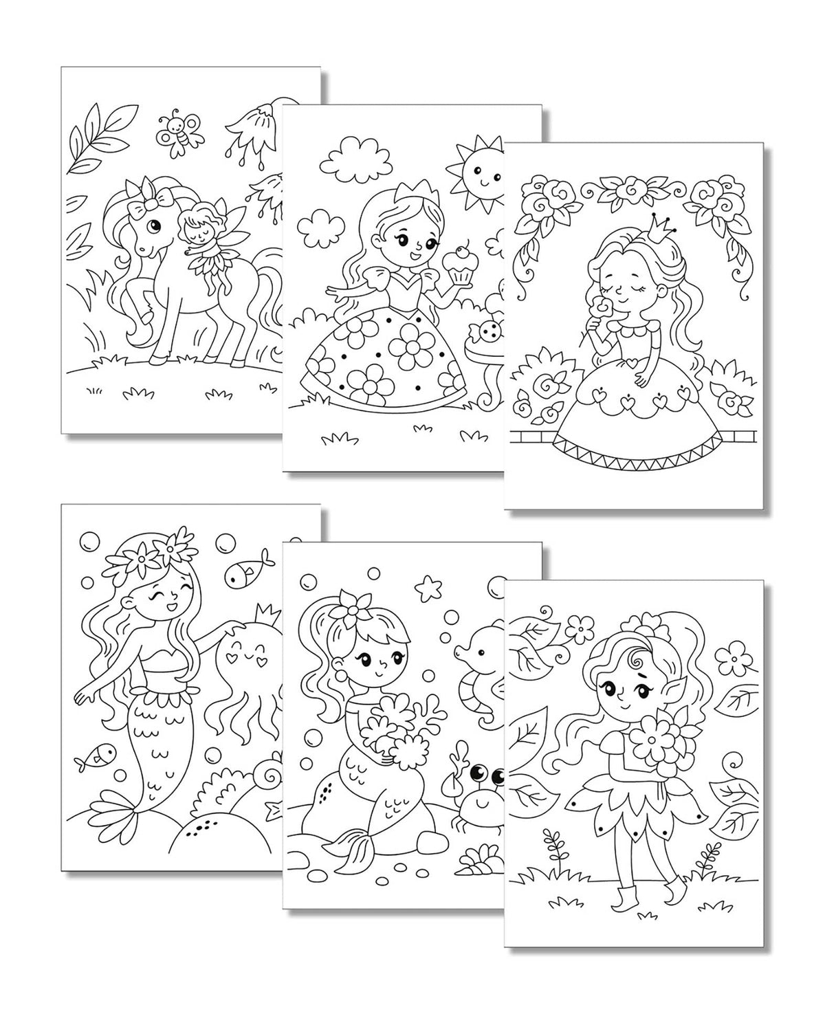 Coloring book Princess, A4, 24 sheets