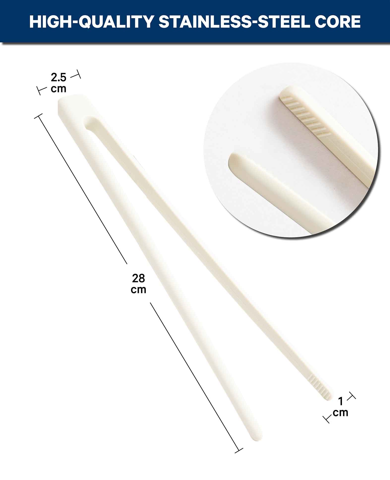 Buffet/pince à silicone beige pince cuisine