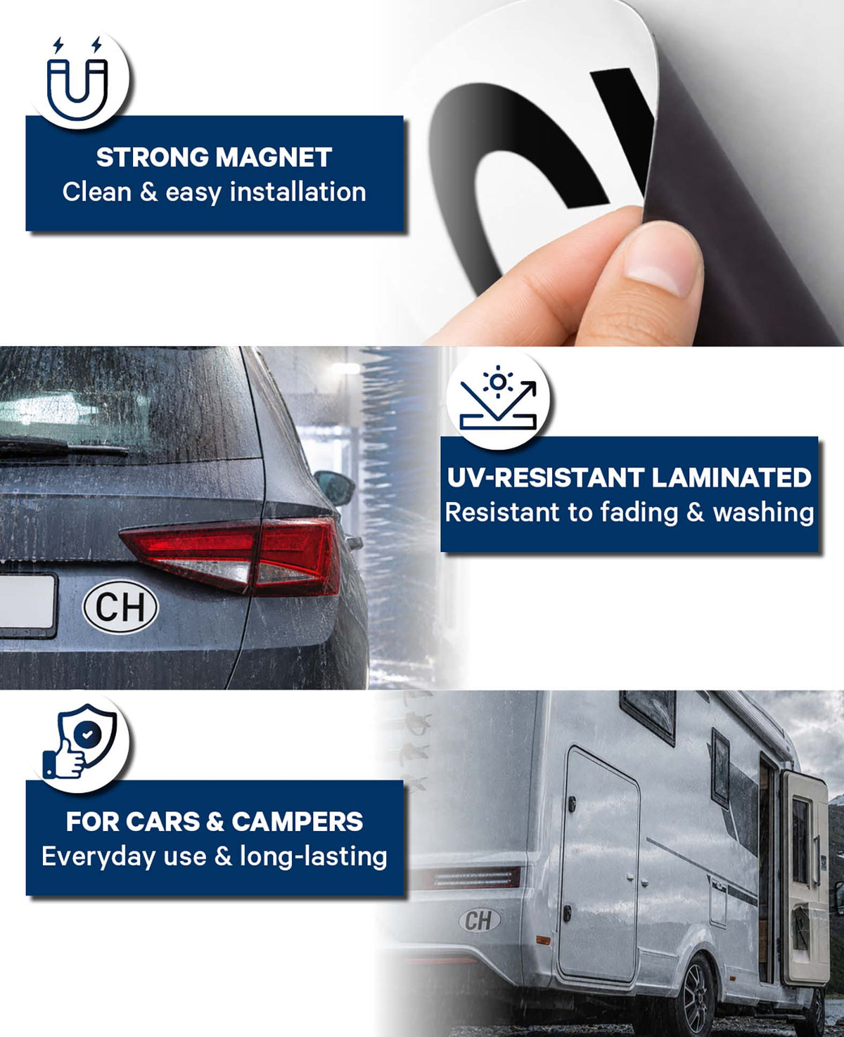 CH-Schild Magnetisch Auto