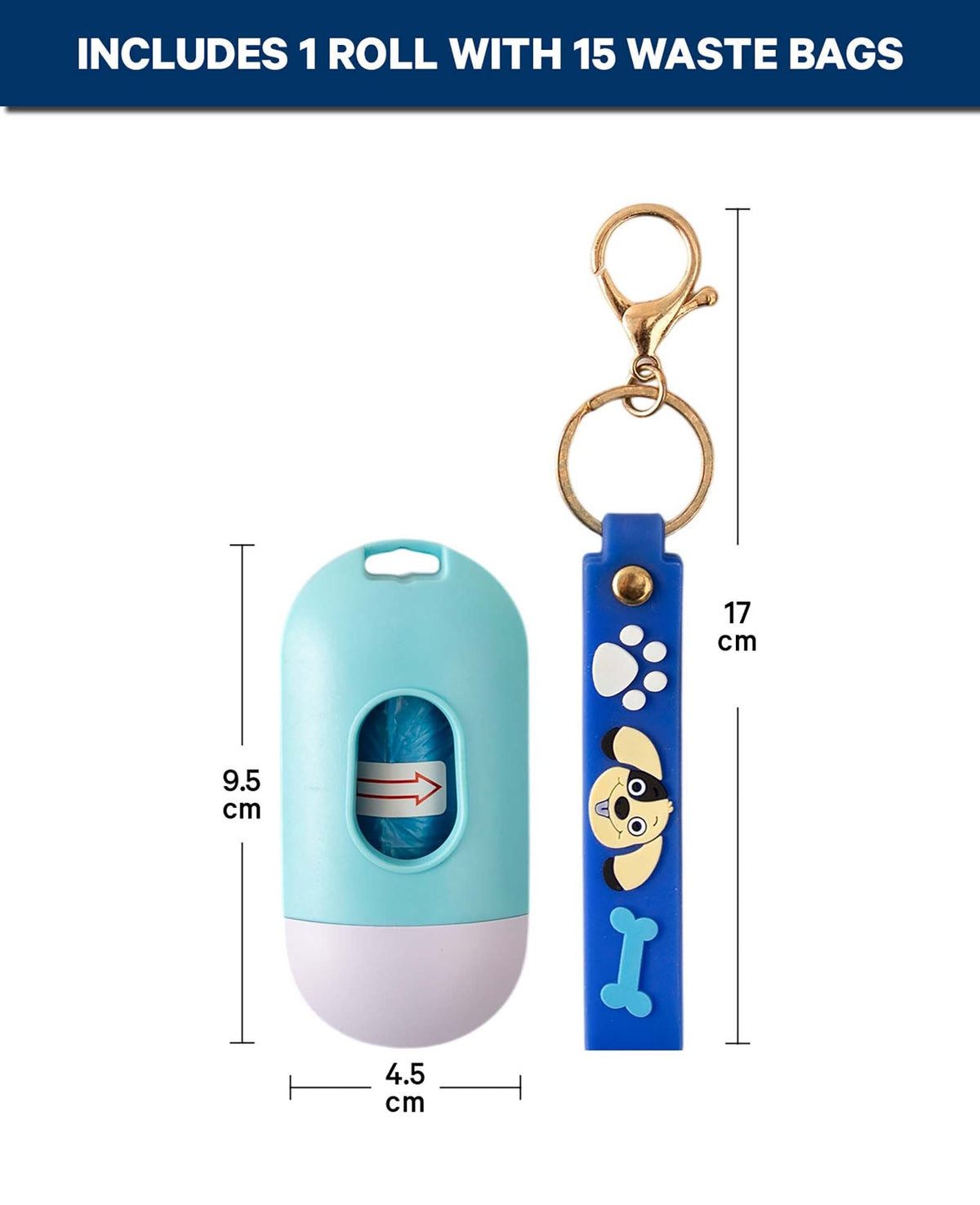Hundekotbeutelspender, blau