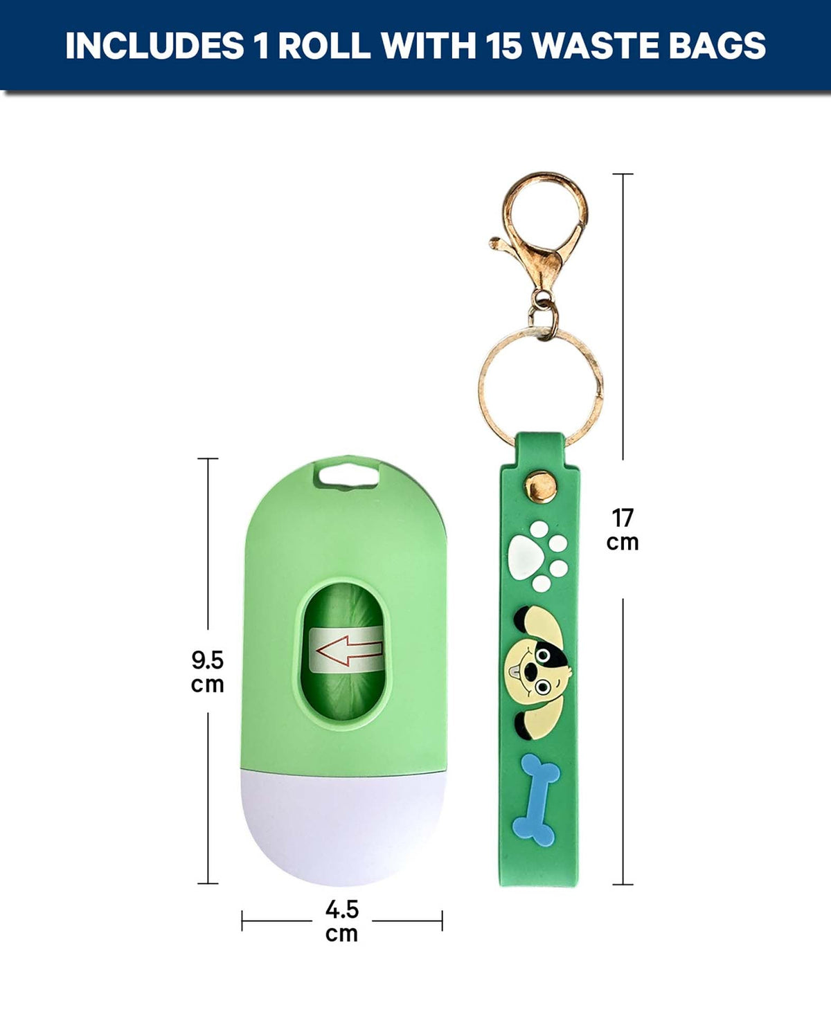 Hundekotbeutelspender, Grün