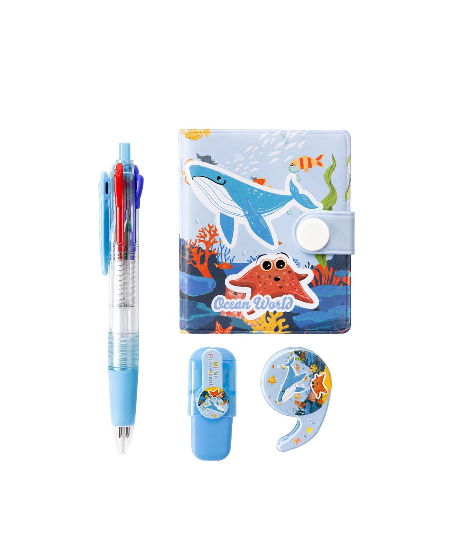 Kinder-Schreibtischset 4-tlg., Unterwasser