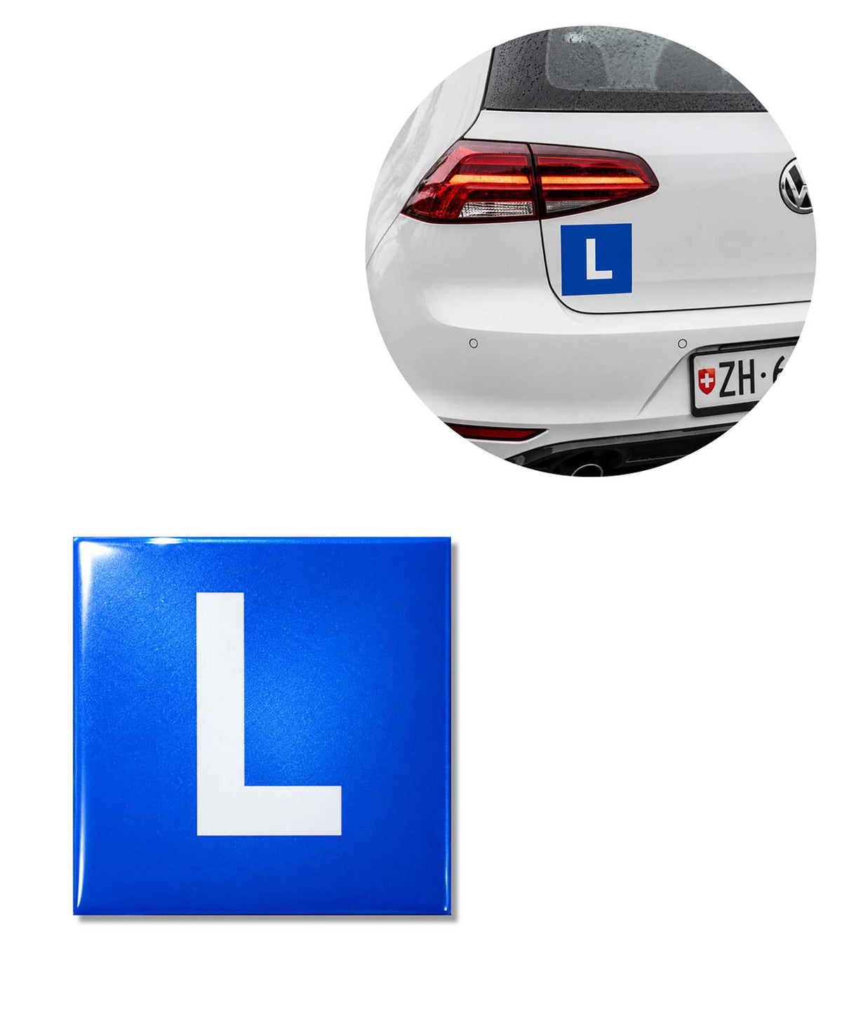 L-Schild magnetisch, für Lernfahrer, 16×16 cm