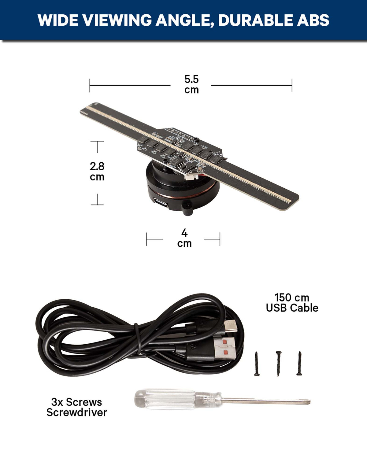 3D Hologramm Projektor HD, 14 cm