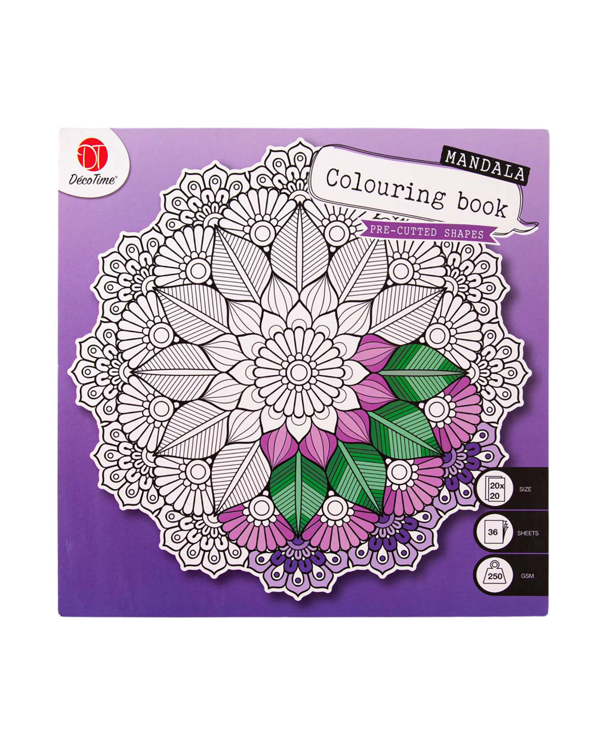 Mandala Malbuch, Lila