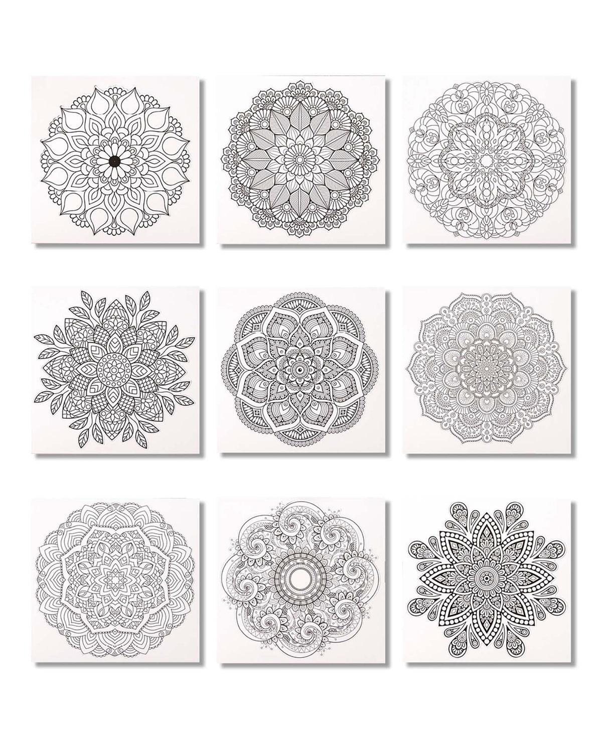 Mandala Malbuch, Lila