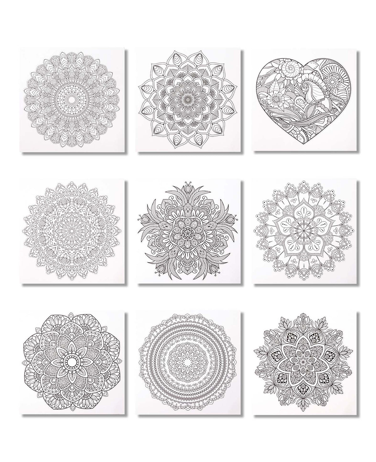 Mandala Malbuch, Grün