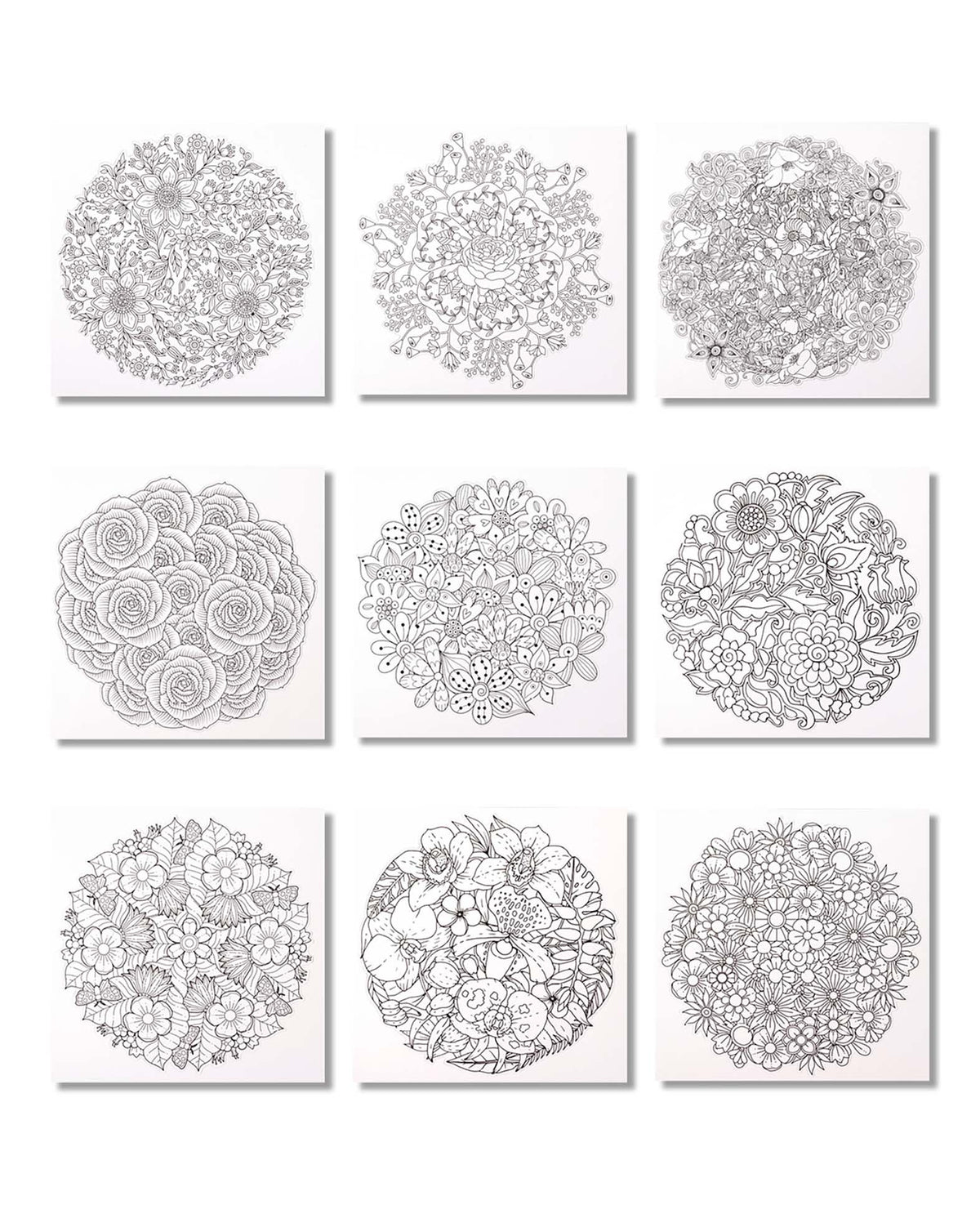 Mandala Malbuch, Pink