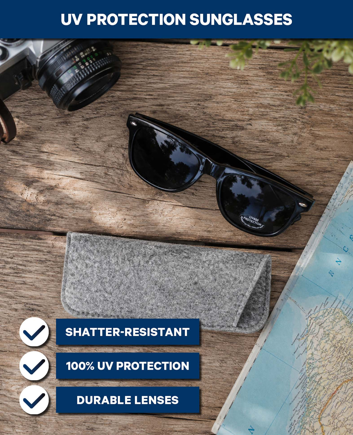 Sonnenbrille mit 100% UV-Schutz
