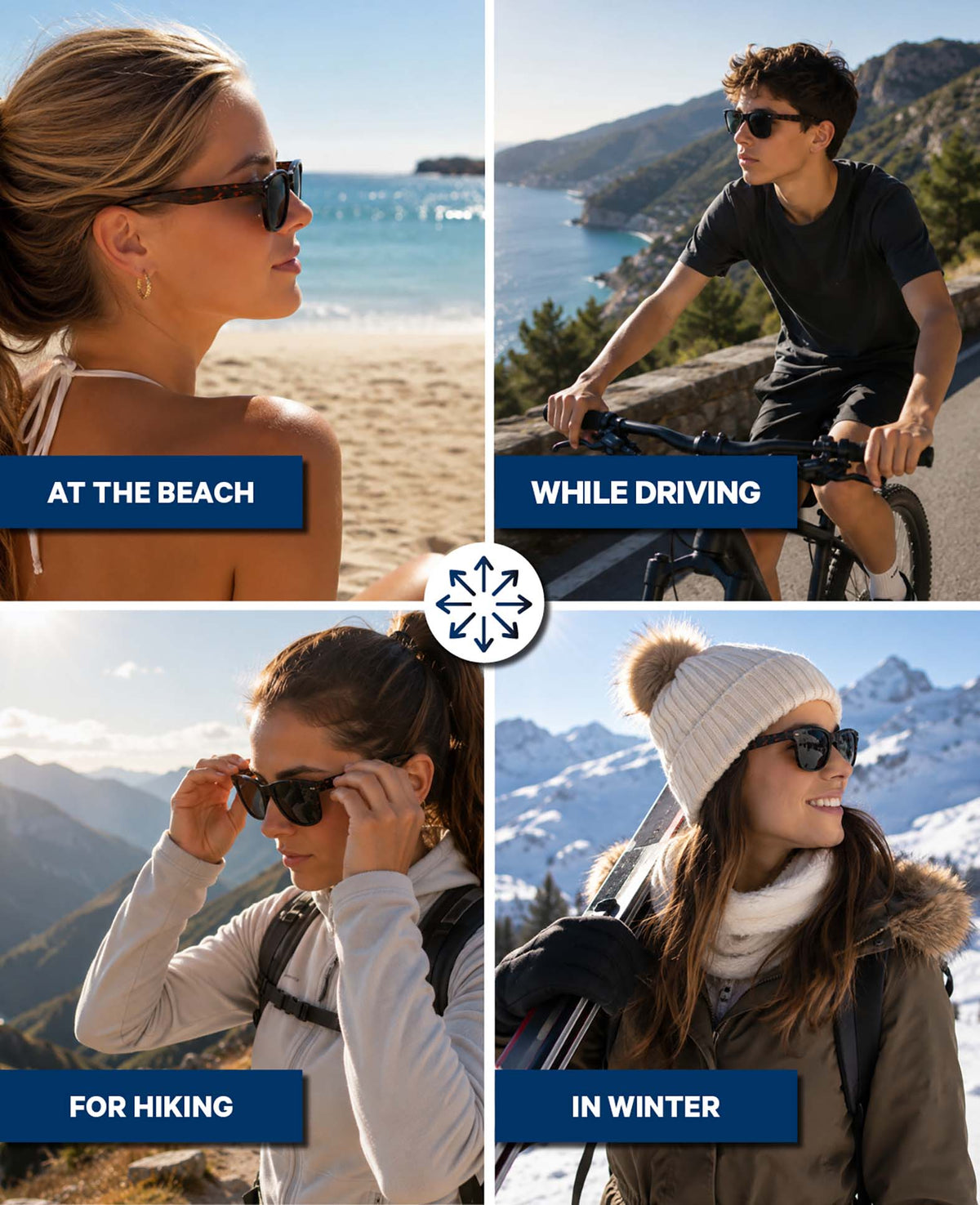 Sonnenbrille mit 100% UV-Schutz