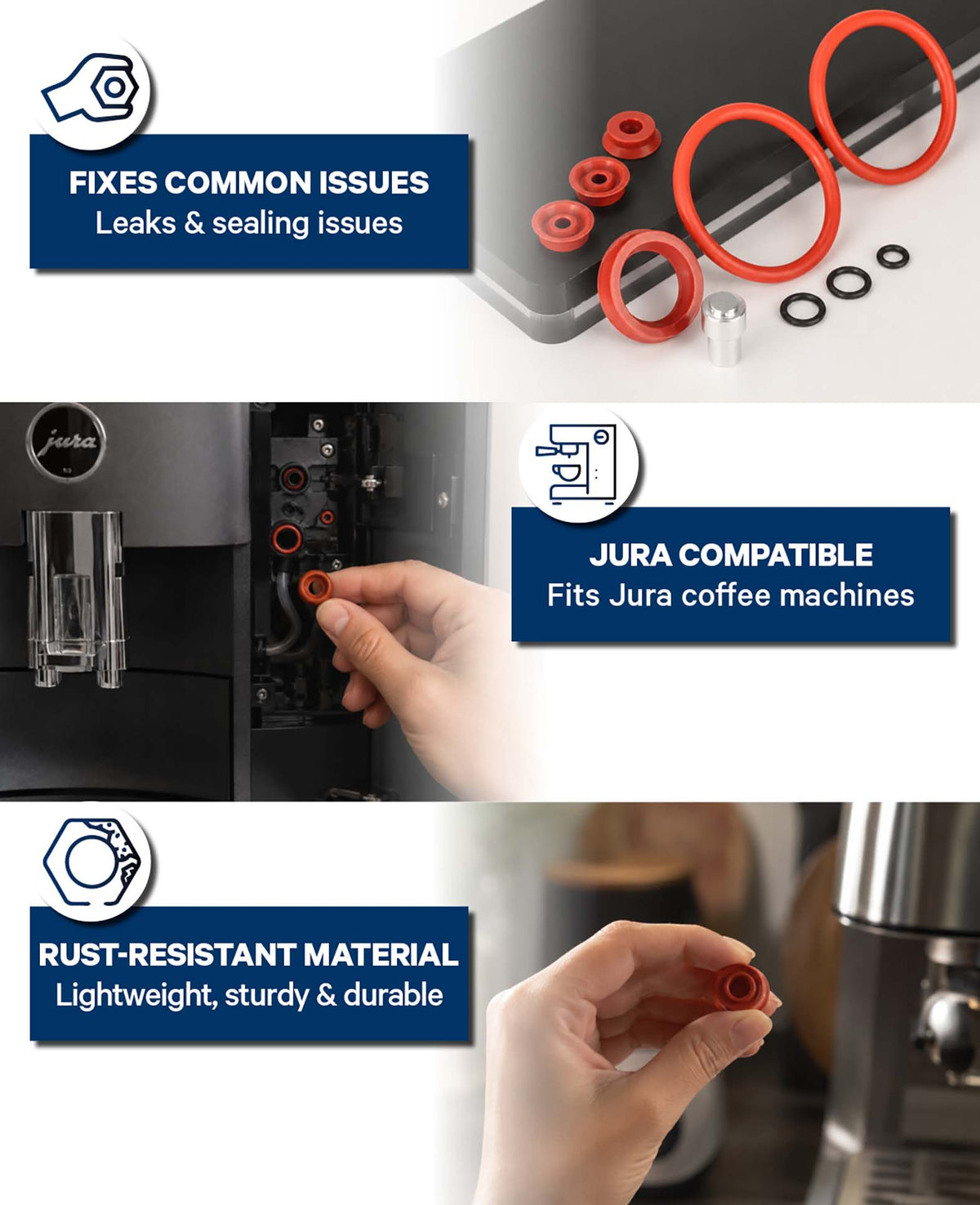 Dichtungsring Set für Jura Kaffeemaschinen