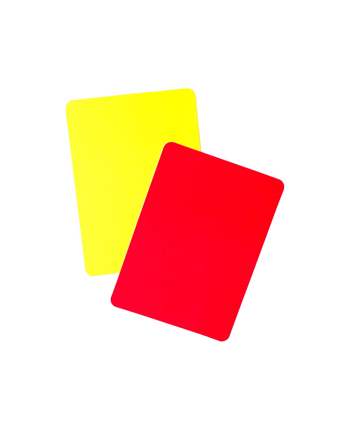 Schiedsrichterkarten für Fussball, Gelb & Rot, 11 x 8 cm, 2 Stk.