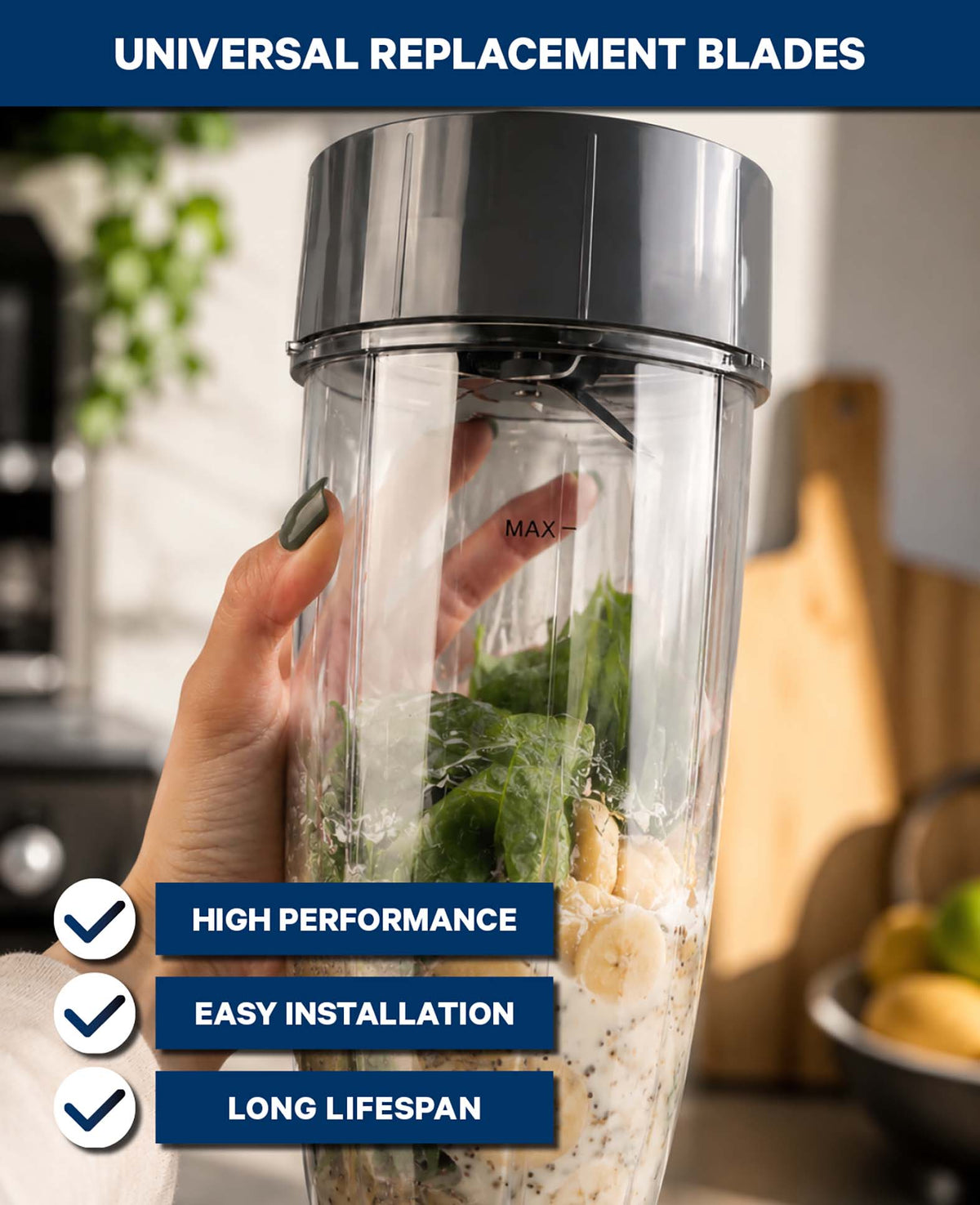 Universelle Ersatzklingen für Nutribullet