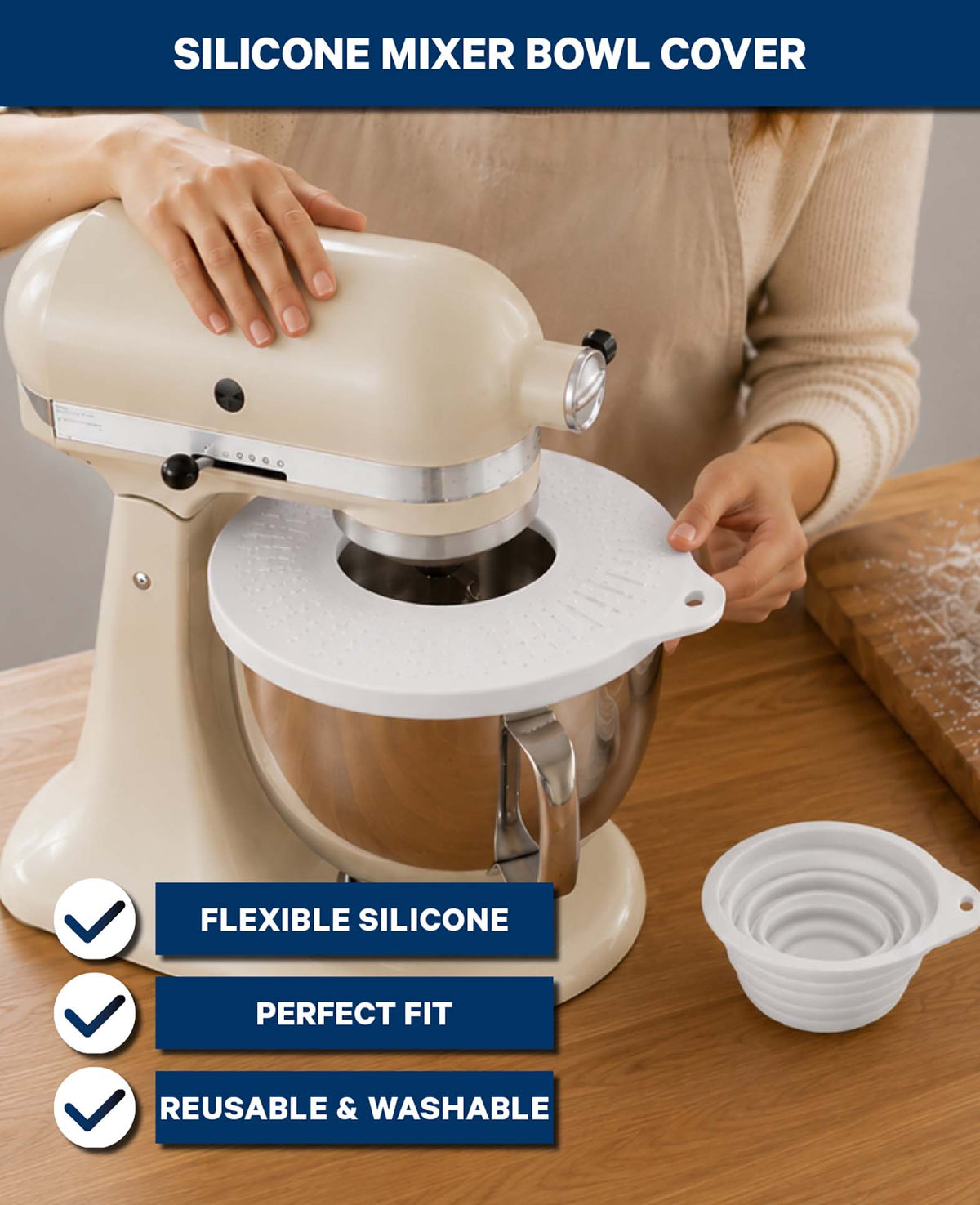 Silikon-Schüsselabdeckung kompatibel mit KitchenAid