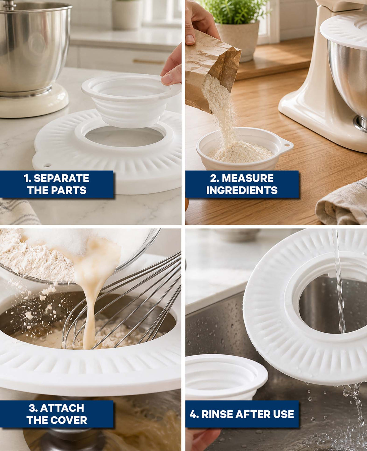 Silikon-Schüsselabdeckung kompatibel mit KitchenAid