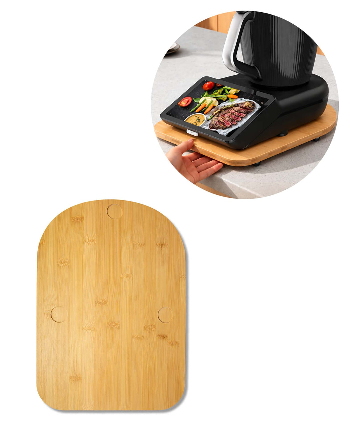 Gleitbrett mit Rollen für Thermomix TM7