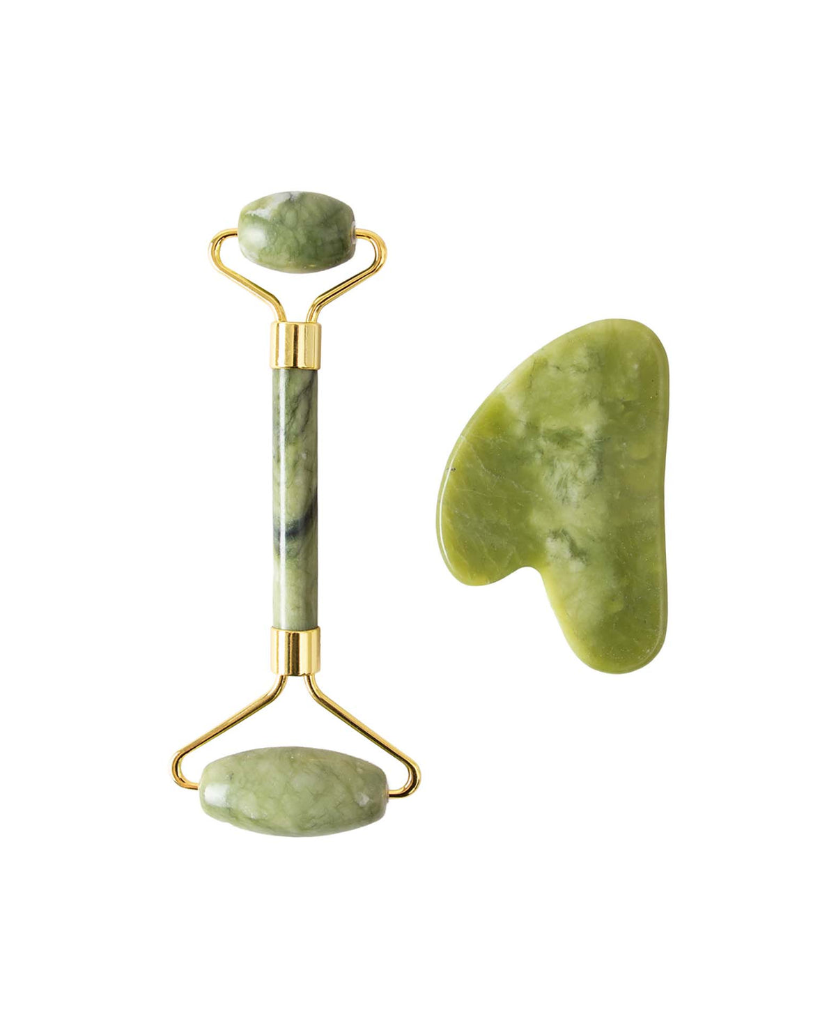 Jade Massage Roller & Gua Sha Set