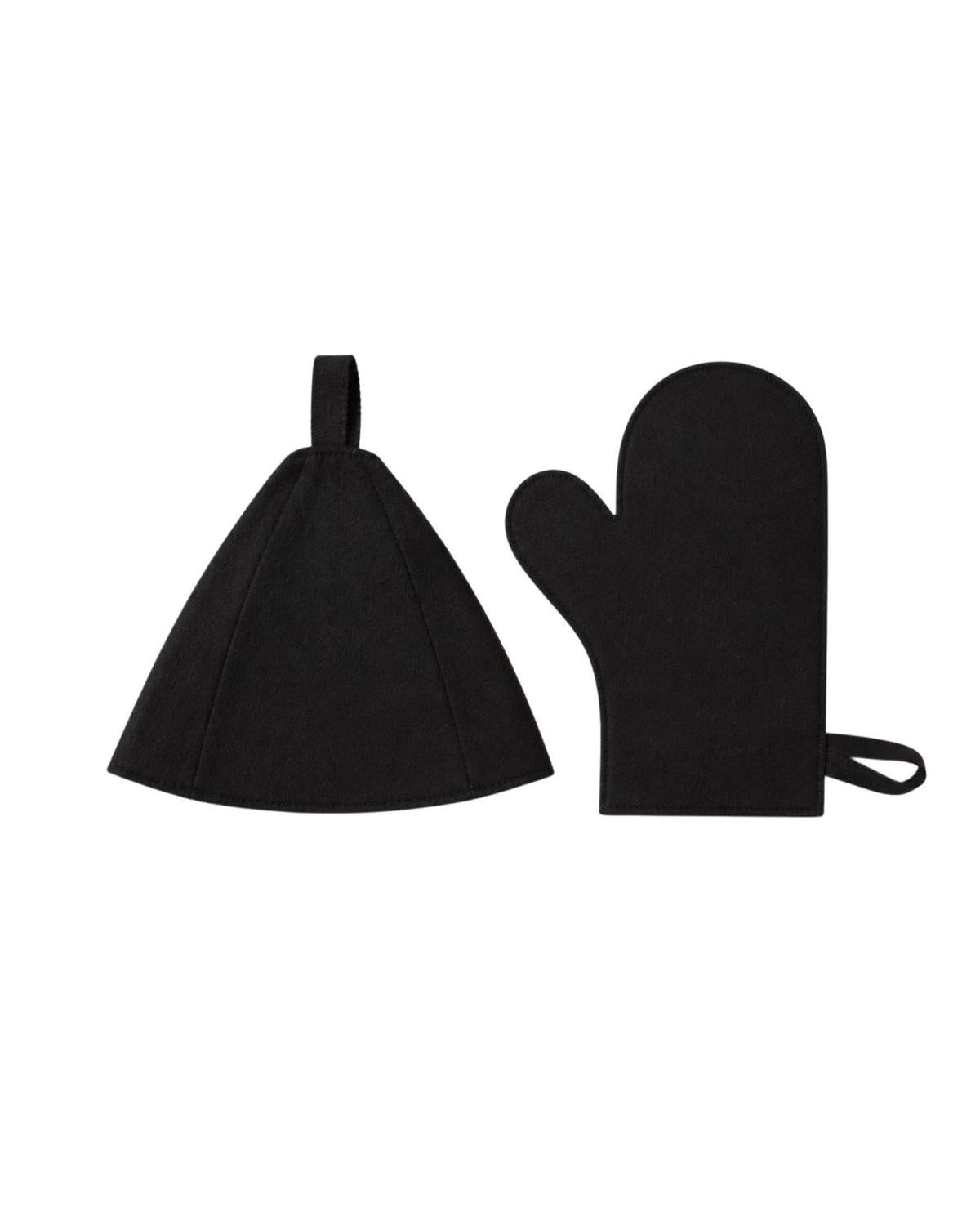 Sauna Set mit Saunahut & Handschuh