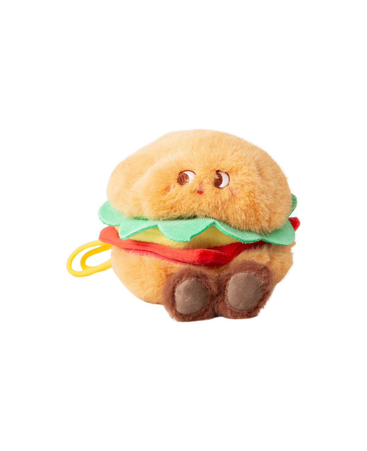 Taschenanhänger, Plüsch Burger, 14 x 17 cm